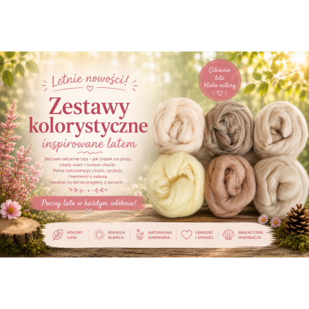 Wełna czesankowa STANDARD ZESTAW BOHO (6x25 g)